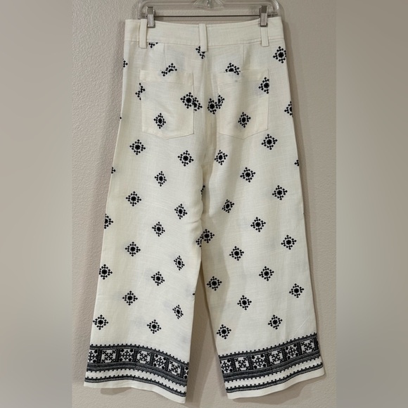 Zara High Waist Wide Leg Pants Sz M - Picture 3 of 8